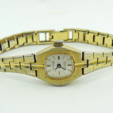 Vintage DesCarles 17 Jewels Handaufzug Vergoldet Damenuhr