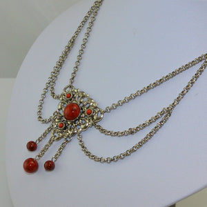 Vintage Damen Trachten-Collier 45cm