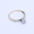 Laden Sie das Bild in den Galerie-Viewer, Damenring 375er -10 Karat Weiß &amp; Gelbgold Diamanten ca.0.01ct./ 52 16,5 mm Ø
