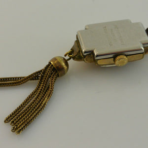 antike HELMA Halsketten-Uhr - Anhänger / Handaufzug / vergoldet - ohne Kette