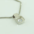 Laden Sie das Bild in den Galerie-Viewer, Vintage Damen 925er Silber Kette mit Zirkonia Anhänger
