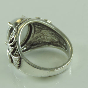Vintage Damenring mit Mondstein / 925er Silber/ 60 19,1 mm Ø