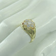 Laden Sie das Bild in den Galerie-Viewer, Vintage Damenring mit Zirkonia / 585er 14 Karat Gold - 58 18,4 mm Ø *
