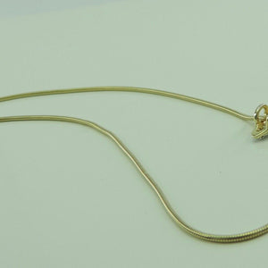 Silber Damen Kette 925er Silber mit Anhänger / Zirkonia & Turmalin / vergoldet