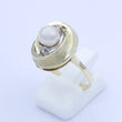 Laden Sie das Bild in den Galerie-Viewer, Vintage Damenring mit Perle &amp; Diamanten / 585er - 14 Karat Gold - 59 18,8 mm Ø
