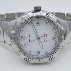 Eterna Monterey Date Edelstahl Herrenuhr Quarz 40mm-