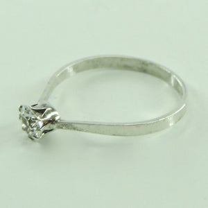 Vintage Damenring 835er Silber mit Zirkonia 59 18,8 mm Ø