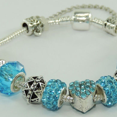 Damen 925er Silber Bettelarmband mit Farbsteinen 19 cm